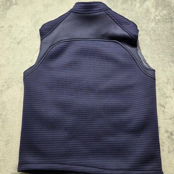 Richmarbert Full Zip Bomber Vest Jacket Mens XL Blue Zipper Pockets Sleeveless - Picture 2 of 13